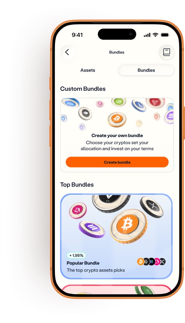 Bundles tab with Create your own bundle above the Top Bundles list