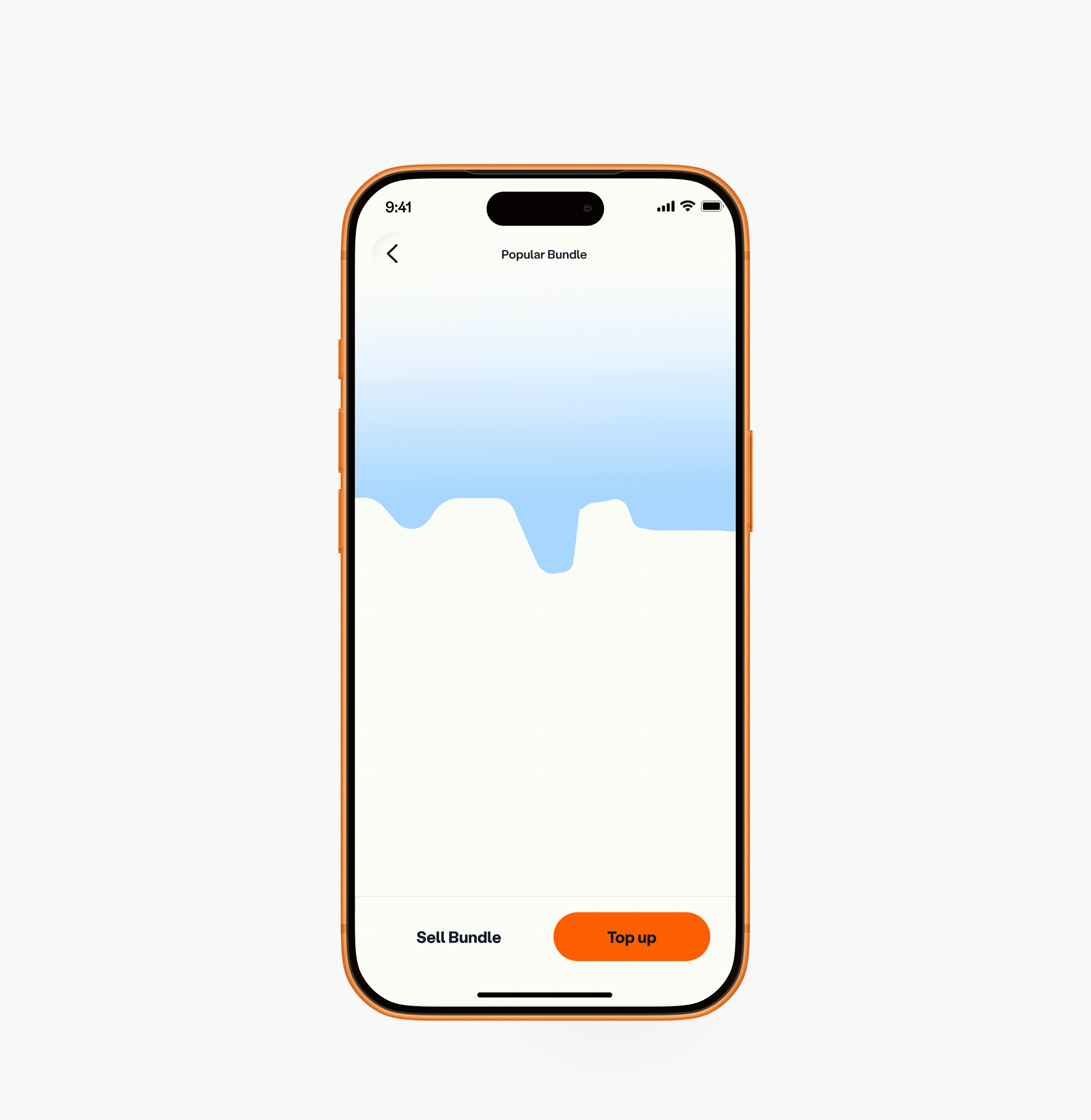 Animation of the bundle wallet entry