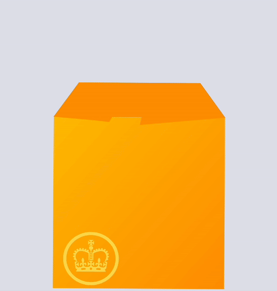 A tax return flow animation